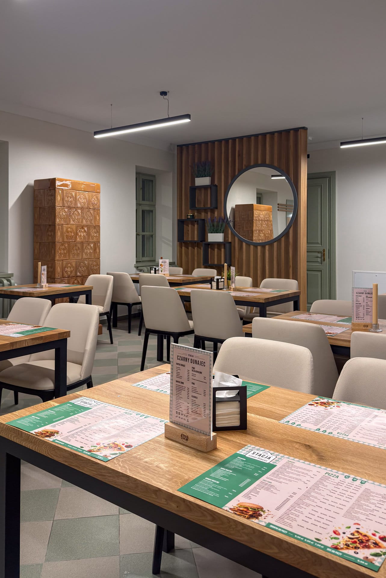 Detail of the restaurant interior